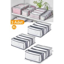 Adet - 8 Gözlü Şeffaf Çekmece Içi Düzenleyici Organizer Xlarge