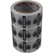 Original(Orjinal) Etiketi Pp Metalize 25MM Çapında 1000 Adet Ürünlerinizin Kontrol Edildiğini Belirtin
