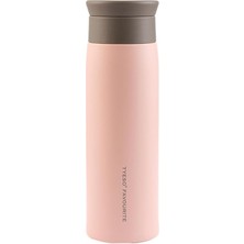 Grace Vakumlu Sızdırmaz Çay Demleme ve Içecek Termosu 500ML (Pembe)