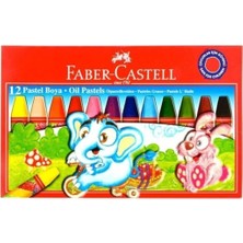 Faber Castell 12 Renkli Pastel Boya Karton Kutu 1 Parça Kapaksız Kullanım Kolaylığı Sağlar