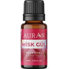 Auran Misk &amp; Gül Saf Uçucu Yağ (10ML) -%100 Doğal Esansiyel Yağ | Buhurdanlık, Difüzör ve Oda Kokusu Için Ferahlatıcı Etki