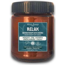 Bahçe Aromaterapi Soya Mum, Relax (Relaks), 150GR, Portakal Limon Lavanta Çay Ağacı Kekik Itır Karanfil Bergamot Defne Yaprağı