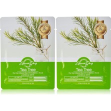 Problemli Ciltler Için Çay Ağacı Yağı Içeren Selüloz Maske Tea Tree Mask 8809446653175, One Size (2 Paketi)