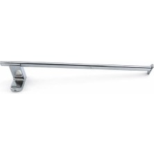 Havluluk Krom 35 cm Vidalı Duvara Monte Paslanmaz Duvar Tipi Mutfak Banyo Havlu Aparatı