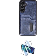 Marsilyan™- Galaxy S24 Fe Kılıf Yörünge Işık Serisi - Siyah 3D Antistatik Cam Ekran Koruyucu