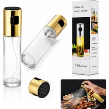Marsilyan 100 ml Sprey Cam Yağdanlık Krom - Renkli Sprey Kafa - Ince Uzun Şişe (4887)