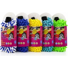 Marsilyan Mikrofiber Şonil Temizlik Bezi - Makarna - Oto Yıkama Eldiveni (4887)
