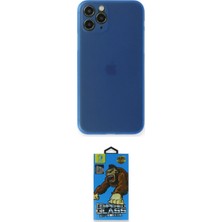 Marsilyan™- iPhone 11 Pro Max Kılıf Yadigar Yansıma Serisi - Siyah 18D Cam Ekran Koruyucu