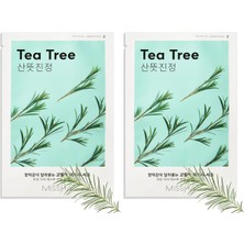 Çay Ağacı Özlü Yağ Kontrolü Sağlayan Yaprak Maske (1AD) Airy Fit Sheet Mask Tea Tree 2li Paket