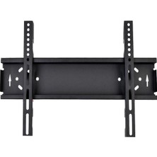 STR-70S 32-65 Inç Vesa Universal Tv Monitör Askı Aparatı, Sabit Kilitli Max 45KG LCD LED Tv Duvar Askı Aparatı, Ince Profil Duvar Montaj Aparatı, Televizyon ve Monitör Uyumlu Siyah