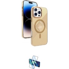 Marsilyan™- iPhone 16 Pro Kılıf Nova Modern Prime - Siyah 3D Antistatik Seramik Nano Ekran Koruyucu