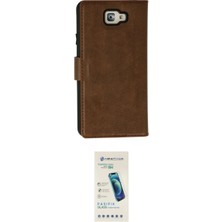 Marsilyan™- Galaxy J7 Prime Kılıf Siluet Işık Serisi - Şeffaf Pasifik Cam Ekran Koruyucu
