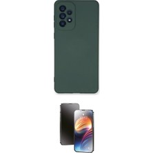 Marsilyan™- Galaxy A73 5g Kılıf Ahenk Serisi - Siyah 3D Antistatik Mat Seramik Nano Ekran Koruyucu