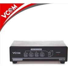Vcom DD134 1-4 Port 350MHZ Metal VGA Splitter