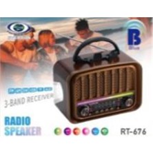 Everton RT-676  Bluetooth (Rgb) Fenerli Usb-Micro Sd Nostaljik Radyo