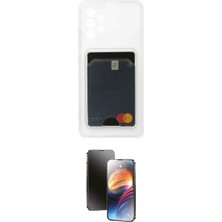Marsilyan™- Galaxy A73 5g Kılıf Doruk Klasik Koleksiyonu - Siyah 3D Antistatik Mat Seramik Nano Ekran Koruyucu
