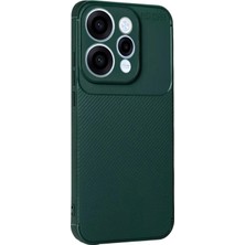 Marsilyan™- Oppo Reno 15 Auto Focus Karbon Kapak - Koyu Yeşil
