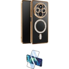 Marsilyan™- Redmi 14C Kılıf Zirve Doku Prime - Siyah 3D Antistatik Cam Ekran Koruyucu