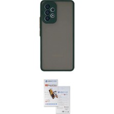 Marsilyan™- Galaxy A73 5g Kılıf Ahenk Çizgi Serisi - Siyah Seramik Nano Ekran Koruyucu