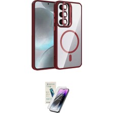 Marsilyan™- Galaxy S25 Kılıf Yadigar Asil Koleksiyonu - Şeffaf Pasifik Cam Ekran Koruyucu