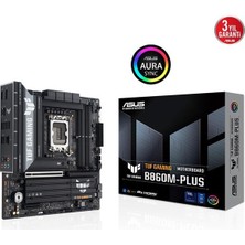 ASUS TUF GAMING B860M-PLUS Intel B860 LGA1851 DDR5 8800 DP HDMI Type-C 3x M2 USB3.2 Gen 2x2 AURA RGB 2.5Gbit LAN mATX