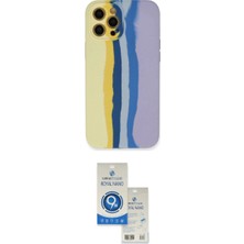 Marsilyan™- iPhone 12 Pro Max Kılıf Yadigar Çizgi - Şeffaf Royal Nano Ekran Koruyucu
