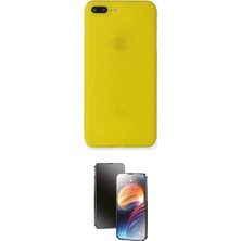Marsilyan™- iPhone 7 Plus Kılıf Yadigar Yansıma Serisi - Siyah 3D Antistatik Mat Seramik Nano Ekran Koruyucu