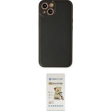 Marsilyan™- iPhone 14 Plus Kılıf Yadigar Klasik - Siyah Mat Seramik Nano Ekran Koruyucu