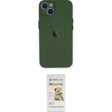 Marsilyan™- iPhone 14 Plus Kılıf Yadigar Yansıma Serisi - Siyah Mat Seramik Nano Ekran Koruyucu