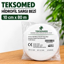 Teksomed 10CMX80M Hidrofil Sargı Bezi ( 10 Adet)
