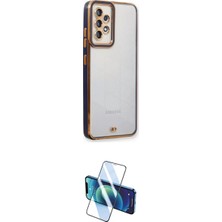 Marsilyan™- Galaxy A73 5g Kılıf Çekirdek Klasik Serisi - Siyah 3D Antistatik Cam Ekran Koruyucu