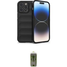 Marsilyan™- iPhone 15 Pro Max Kılıf Atlas Koleksiyonu - Siyah Joko Magic 5d Hayalet Cam