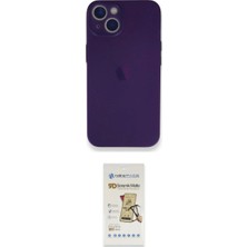 Marsilyan™- iPhone 14 Plus Kılıf Yadigar Yansıma Serisi - Siyah Mat Seramik Nano Ekran Koruyucu