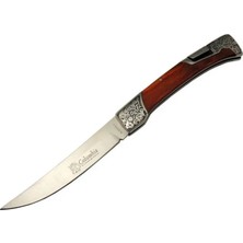 Marsilyan A 3165 A Kamp Çakı 24 cm - Ahşap Metal Saplı, Kemerlikli