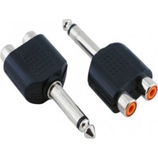 Mykablo 6.3 mm Mono Erkek to 2x RCA Dişi Aparat