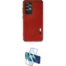 Marsilyan™- Galaxy A73 5g Kılıf Doruk Asil Koleksiyonu - Siyah 3D Antistatik Cam Ekran Koruyucu