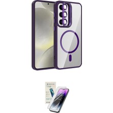 Marsilyan™- Galaxy S25 Kılıf Yadigar Asil Koleksiyonu - Şeffaf Pasifik Cam Ekran Koruyucu