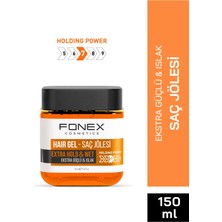 Fonex Saç Jölesi Ekstra Güçlü 150 ML Islak Jel Tüm Saçlar İçin Yüksek Tutuş ve Hacim