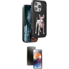 Marsilyan™- iPhone 16 Pro Kılıf Nova Form Koleksiyonu - Siyah 3D Antistatik Mat Seramik Nano Ekran Koruyucu