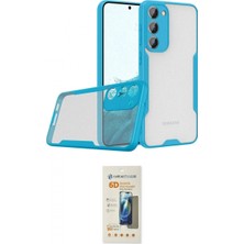 Marsilyan™- Galaxy S23 Plus Kılıf Atlas Asil Serisi - Siyah 6d Mat Seramik Hayalet Nano Ekran Koruyucu