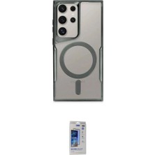 Marsilyan™- Galaxy S24 Ultra Kılıf Yadigar Klasik Özel Seri - Siyah Durable Full Glue Curved Hayalet Cam