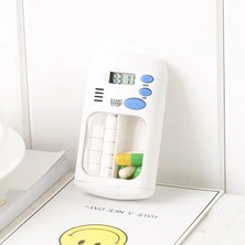 Marsilyan Ezere Elektronik Akıllı Zamanlayıcılı Taşınabilir Hap Ilaç Kutusu - Bpa İÇERMEZ-(5775)