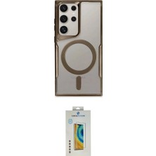 Marsilyan™- Galaxy S24 Ultra Kılıf Yadigar Klasik Özel Seri - Siyah Polymer Nano Ekran Koruyucu
