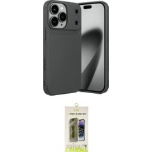 Marsilyan™- iPhone 17 Pro Max Kılıf Eksen Form Prime - Siyah Joko Magic 5d Hayalet Cam