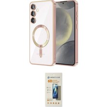 Marsilyan™- Galaxy S23 Plus Kılıf Nova Işık Özel Seri - Siyah 6d Mat Seramik Hayalet Nano Ekran Koruyucu