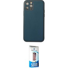Marsilyan™- iPhone 12 Pro Max Kılıf Yadigar Klasik - Siyah 5d Eko Cam Ekran Koruyucu