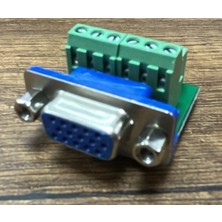Mykablo VGA Dişi Klemensli Konnektör Panel Tipi