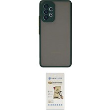 Marsilyan™- Galaxy A73 5g Kılıf Ahenk Çizgi Serisi - Siyah Mat Seramik Nano Ekran Koruyucu