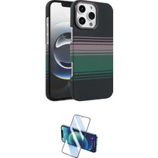 Marsilyan™- iPhone 16 Pro Max Kılıf Doruk Serisi - Siyah 3D Antistatik Cam Ekran Koruyucu