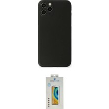Marsilyan™- iPhone 11 Pro Kılıf Yadigar Yansıma Serisi - Siyah Polymer Nano Ekran Koruyucu